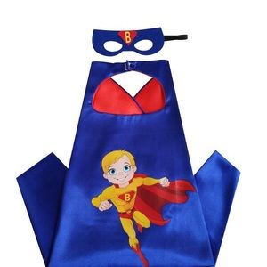 Kids superhero cape and mask on amazon, link below